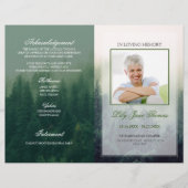 Programm zur Gedenkfeier im Rahmen des Programms z Flyer (Vorne)