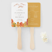 Programm zur Hochzeit im Herbst der Waldlandschaft Fächer (Vorne und Hinten)