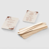 Programm zur Hochzeit im Herbst von rustikalen Blu Fächer (Non-assembled)