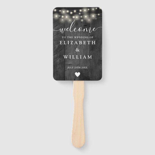 Programm zur Hochzeit von Streichellichtblumen Fächer (Vorderseite)