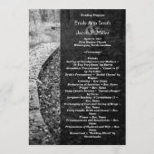 Programm zur Hochzeit von Waldwegen (Vorderseite)