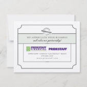 Programm zur Kundenübermittlung (Rückseite)