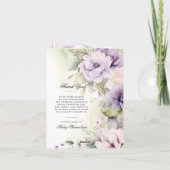 Programm zur Lila Beerdigung von Lavendel | FOTO (Rückseite)