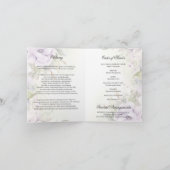 Programm zur Lila Beerdigung von Lavendel | FOTO (Innenseite)
