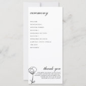 Programm zur Zeremonie der Garden-Bienen (Rückseite)