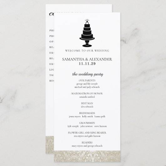 Programm zur Zeremonie der Garden-Bienen (Vorne/Hinten)