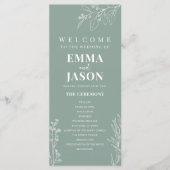 Programm zur Zeremonie der grünen Blüte (Vorderseite)