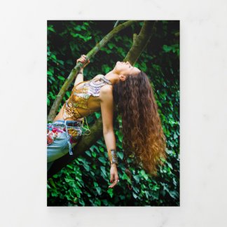 Programmabdeckung für Tri-Fold-Memorial-Foto Dreifach Gefaltete Karte