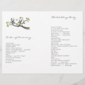 Programmabdeckung für Vintage Vogelgelbe und Graue (Rückseite)