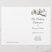 Programmabdeckung für Vintage Vogelgelbe und Graue (Vorderseite)