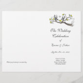 Programmabdeckung für Vintage Vogelgelbe und Graue (Vorderseite)