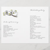 Programmabdeckung für Vintage Vogelgelbe und Graue (Rückseite)