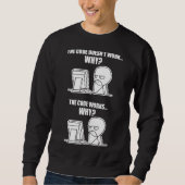 Programmcode funktioniert, warum Meme Sweatshirt (Vorderseite)