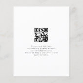 Programmcode QR Save the Date Schwarz-weiß (Rückseite)