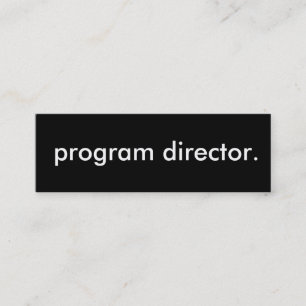 Programmdirektor. Mini Visitenkarte