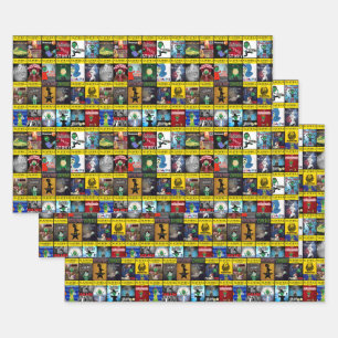 Programme für das Theater Broadway Zombie Geschenkpapier Set