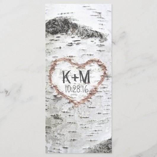 PROGRAMME FÜR DIE RUSTISCHE WÄSCHUNG VON BIRCH TRE (Vorderseite)