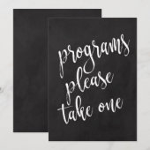 Programme Günstiges Tafel-Willkommensschild für di (Vorne/Hinten)