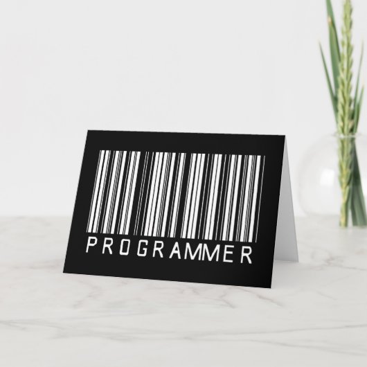Programmer Bar Code Karte (Vorderseite)
