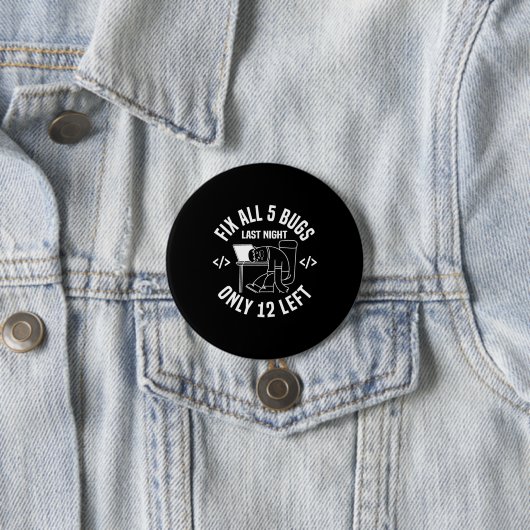 Programmer behebt alle 5 Fehler Button (Beispiel)