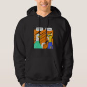 Programmer Cat and Goose Geek Computer Joke Hoodie (Vorderseite)
