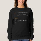 Programmer Coffee For Coders Sweatshirt (Vorderseite)
