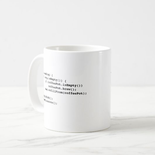 Programmer Coffee Tasse (Vorderseite Links)
