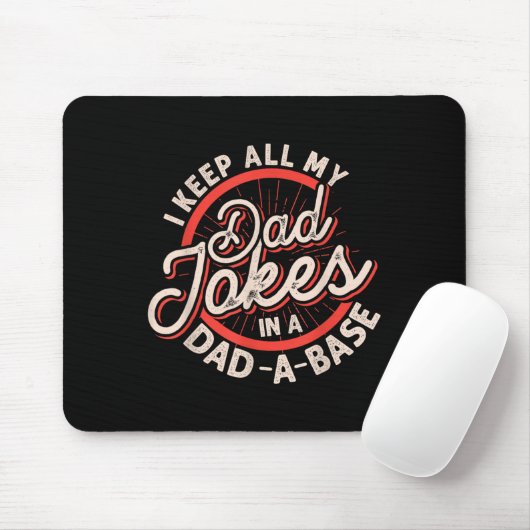 Programmer Dad Nerdy Father Database Geeky Dad Jok Mousepad (Mit Mouse)