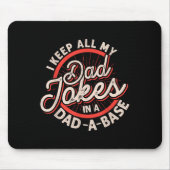 Programmer Dad Nerdy Father Database Geeky Dad Jok Mousepad (Vorne)