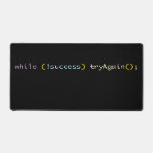 Programmer Developer Coding Humor Try Again Loop Schreibtischunterlage (Vorderseite)