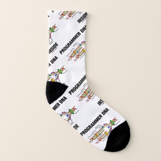 Programmer DNA Inside Molecular Biology Humor Socken (Links - Innen)