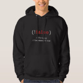 Programmer !False True Code Programmierung Coding Hoodie (Vorderseite)