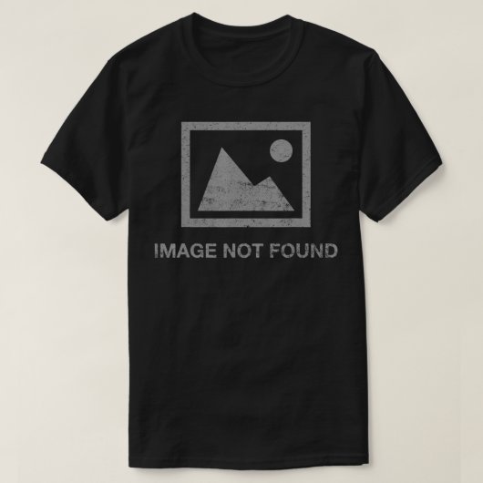 Programmer Funny Error Spaß Image not found Vinta T-Shirt (Design vorne)