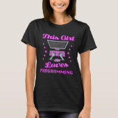 Programmer Girl Programming Developer Software Cod T-Shirt (Vorderseite)