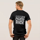 Programmer Hacker Design Tri-Blend Shirt (Rückseite voll)