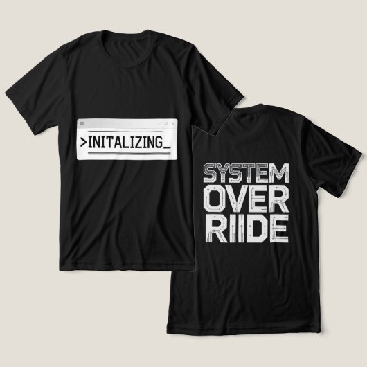 Programmer Hacker Design Tri-Blend Shirt (Design vorne & hinten)