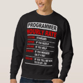 Programmer  Hourly Rate  Software Enfineer  Idea Sweatshirt (Vorderseite)