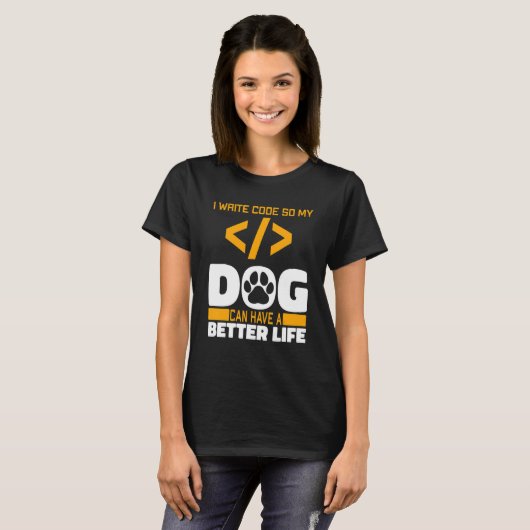 Programmer Hund Software Engineer - Codierung Prog T-Shirt (Vorne ganz)