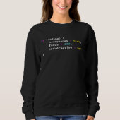 Programmer  If Coding Headphones Programming Joke Sweatshirt (Vorderseite)
