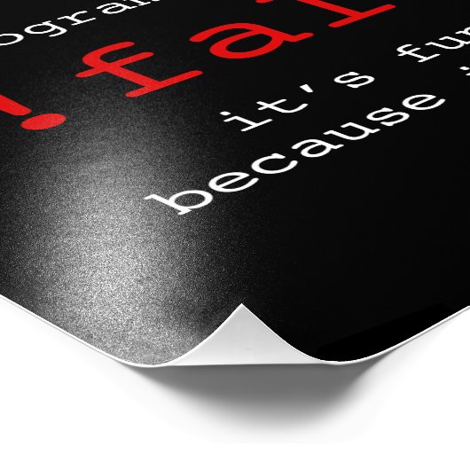 PROGRAMMER JOKE FOTODRUCK (Ecke)