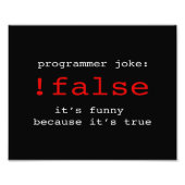 PROGRAMMER JOKE FOTODRUCK (Vorne)