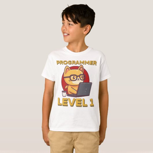 Programmer Level 1 T-Shirt (Vorne ganz)