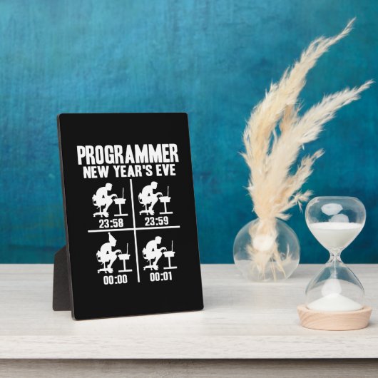 Programmer Neujahr Fotoplatte (Seite)