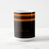 Programmer Orange Terminal Coffee Tasse (Mittel)