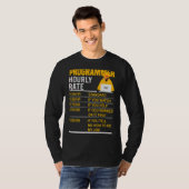 Programmer Stundenrate Coder Programmierung Meme S T-Shirt (Vorne ganz)