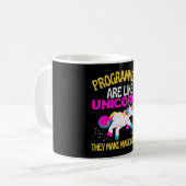 Programmer Unicorn , Magical Unicorn Programmer Kaffeetasse (Vorderseite Links)