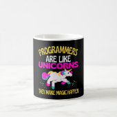 Programmer Unicorn , Magical Unicorn Programmer Kaffeetasse (Mittel)