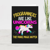 Programmer Unicorn , Magical Unicorn Programmer Karte (Vorderseite)