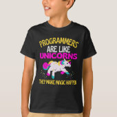 Programmer Unicorn , Magical Unicorn Programmer T-Shirt (Vorderseite)