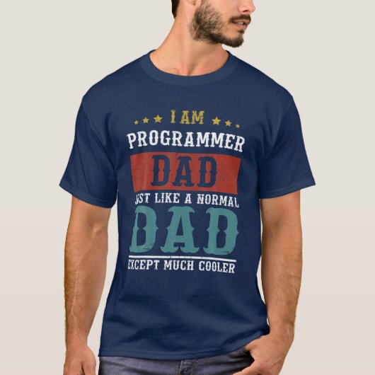 PROGRAMMER VATER Vathers Day Funny Daddy Gift T-Shirt (Vorderseite)